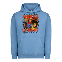 Pigment Pebble Blue make america cowboy again Urban Hoodie - AdoDesignShop