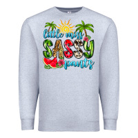 Heather Grey little miss sassy pants Premium Sweatshirt - Zillion Design Studio