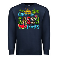 Navy little miss sassy pants Premium Sweatshirt - Zillion Design Studio