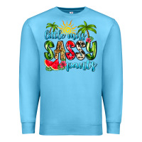 Ocean Blue little miss sassy pants Premium Sweatshirt - Zillion Design Studio