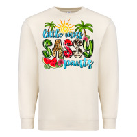 Sandshell little miss sassy pants Premium Sweatshirt - Zillion Design Studio