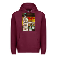 Burgundy martini Premium Hoodie - AdoDesignShop