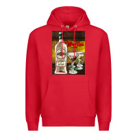 Red martini Premium Hoodie - AdoDesignShop