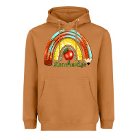 Meerkat teacher life with rainbow Heavyweight Hoodie - texasbilliewilder