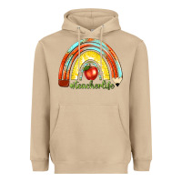 Mushroom teacher life with rainbow Heavyweight Hoodie - texasbilliewilder