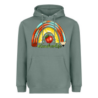 Sage teacher life with rainbow Heavyweight Hoodie - texasbilliewilder