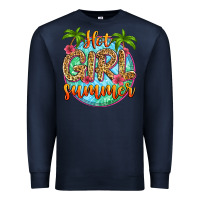 Navy hot girl summer Premium Sweatshirt - Zillion Design Studio