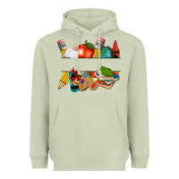 Matcha teacher name frame custom Heavyweight Hoodie - texasbilliewilder