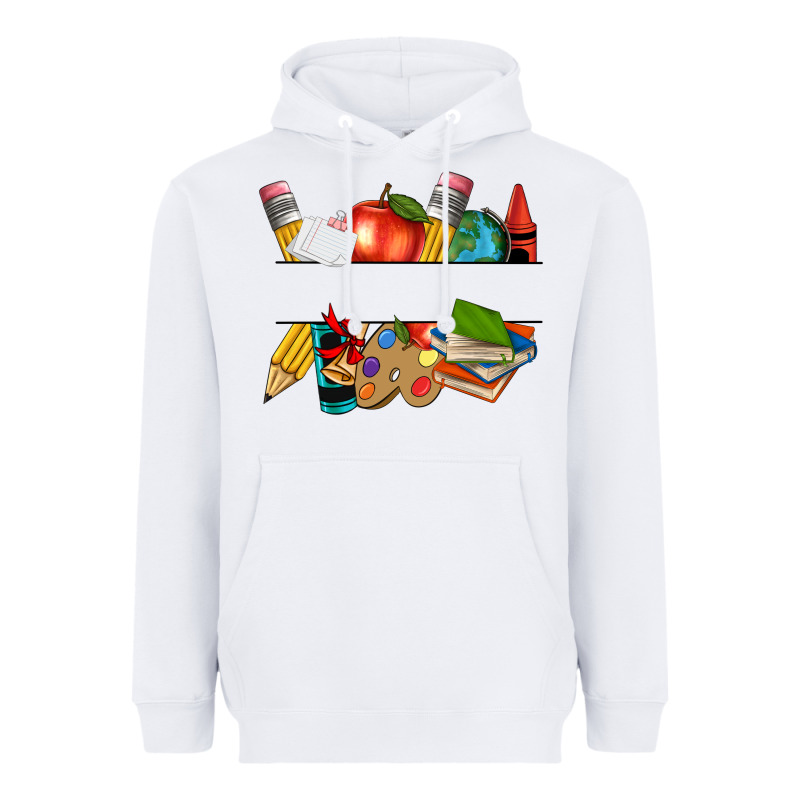 Teacher Name Frame Custom Heavyweight Hoodie by texasbilliewilder | Teevron