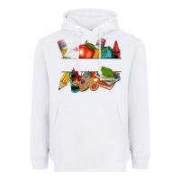 White teacher name frame custom Heavyweight Hoodie - texasbilliewilder
