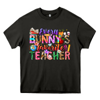 Asphalt Every Bunny Favorite Teacher Easter Heavy Core Tee - CowhideDigitalArt