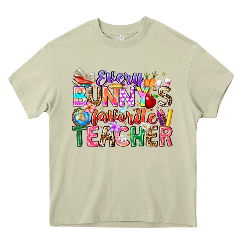 Every Bunny Favorite Teacher Easter Heavy Core Tee by CowhideDigitalArt | Teevron