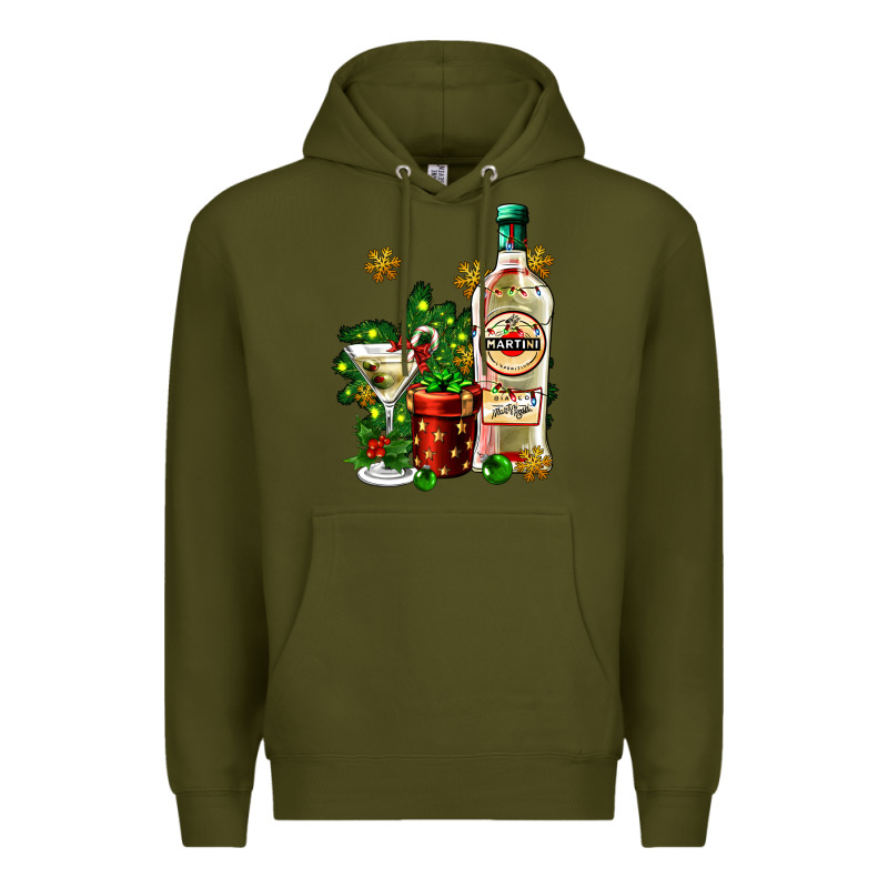 Cocrtail Martini And Gift And Snow Premium Hoodie by AdoDesignShop | Teevron