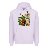 Lilac cocrtail martini and gift and snow Premium Hoodie - AdoDesignShop