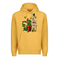 Mustard cocrtail martini and gift and snow Premium Hoodie - AdoDesignShop