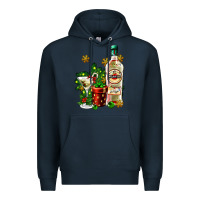 Navy cocrtail martini and gift and snow Premium Hoodie - AdoDesignShop