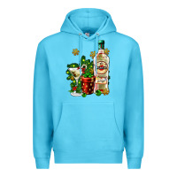 Ocean Blue cocrtail martini and gift and snow Premium Hoodie - AdoDesignShop