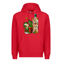 Red cocrtail martini and gift and snow Premium Hoodie - AdoDesignShop