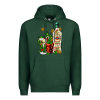 Sports Green cocrtail martini and gift and snow Premium Hoodie - AdoDesignShop