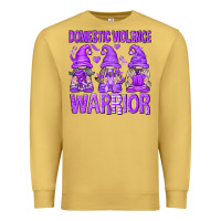 Antique Gold Domestic Violence Warrior Gnomes Premium Sweatshirt - texasbilliewilder