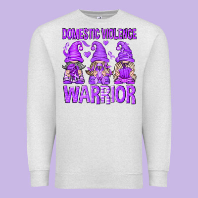 Domestic Violence Warrior Gnomes Premium Sweatshirt Designed By Texasbilliewilder