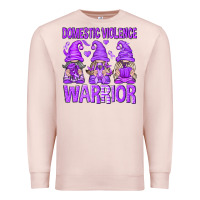 Pale Pink Domestic Violence Warrior Gnomes Premium Sweatshirt - texasbilliewilder