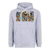 Heather Grey x ray Heavyweight Hoodie - Zillion Design Studio