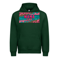 Forest Green pink roses mama of girls license plate Urban Hoodie - Artiststas