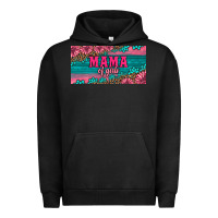 Pigment Black pink roses mama of girls license plate Urban Hoodie - Artiststas