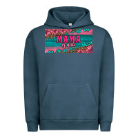 Pigment Midnight Navy pink roses mama of girls license plate Urban Hoodie - Artiststas