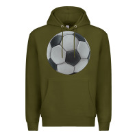 Army Green soccer ball Premium Hoodie - JahusDesignShop