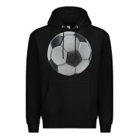 Black soccer ball Premium Hoodie - JahusDesignShop