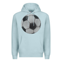 Blue Mist soccer ball Premium Hoodie - JahusDesignShop