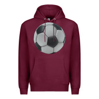 Burgundy soccer ball Premium Hoodie - JahusDesignShop