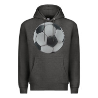 Charcoal Heather soccer ball Premium Hoodie - JahusDesignShop