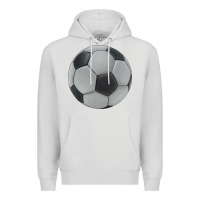 Dove Grey soccer ball Premium Hoodie - JahusDesignShop