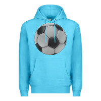 Ocean Blue soccer ball Premium Hoodie - JahusDesignShop
