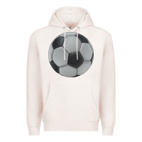 Pale Pink soccer ball Premium Hoodie - JahusDesignShop