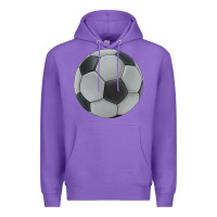 Purple soccer ball Premium Hoodie - JahusDesignShop