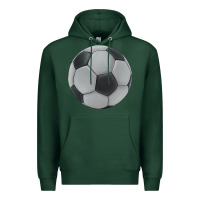Sports Green soccer ball Premium Hoodie - JahusDesignShop
