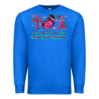 True Royal Faith Hope Cure Breast Cancer Awareness Premium Sweatshirt - texasbilliewilder