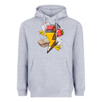 Heather Grey teacher lightning bolt Heavyweight Hoodie - texasbilliewilder