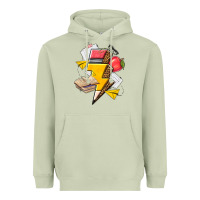 Matcha teacher lightning bolt Heavyweight Hoodie - texasbilliewilder