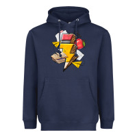 Navy teacher lightning bolt Heavyweight Hoodie - texasbilliewilder