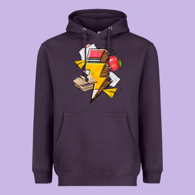 Heavyweight Hoodie teacher lightning bolt