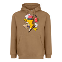 Toasted Coconut teacher lightning bolt Heavyweight Hoodie - texasbilliewilder