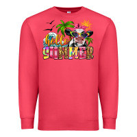 Cardinal hello summer cow Premium Sweatshirt - Zillion Design Studio