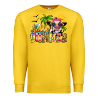 Lemon hello summer cow Premium Sweatshirt - Zillion Design Studio