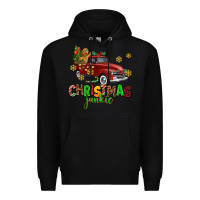 Black christmas junkie Premium Hoodie - AdoDesignShop