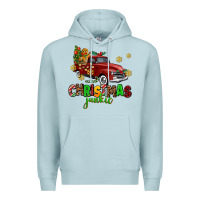 Blue Mist christmas junkie Premium Hoodie - AdoDesignShop